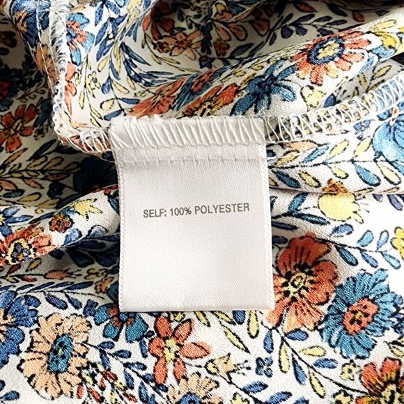 Rose & Olive top Floral button V-neck lightweight Boho Cottagecore Office 1X - Picture 4 of 6